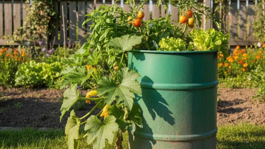 Upcycling: Régi esőhordóból magaságyás – ilyen egyszerű az egész